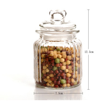 Haonai 2015 designed customized bulk antique storage glass jar with lid